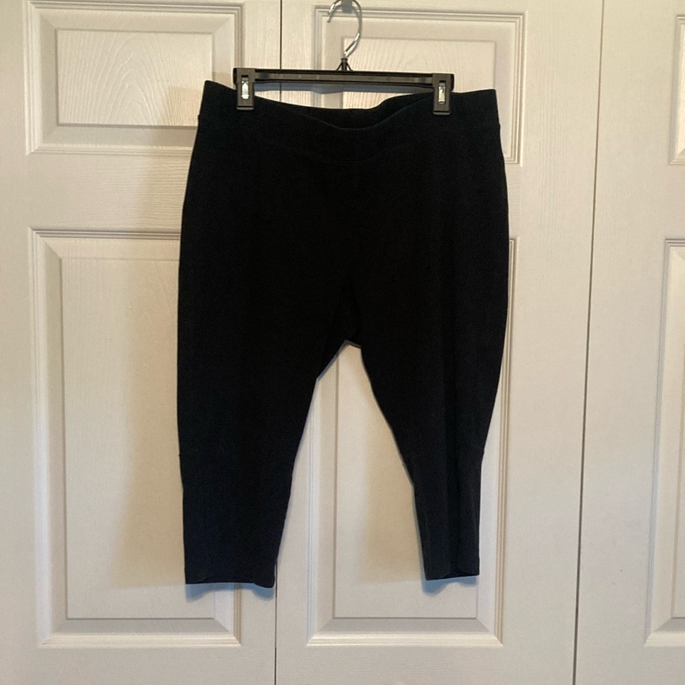 Talbots Black Capri Leggings size 2X petite